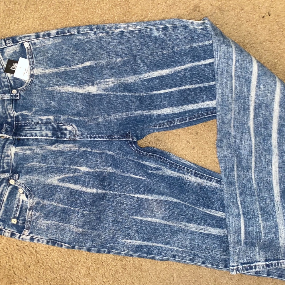 Indigo Tie Dye Wash Jeans